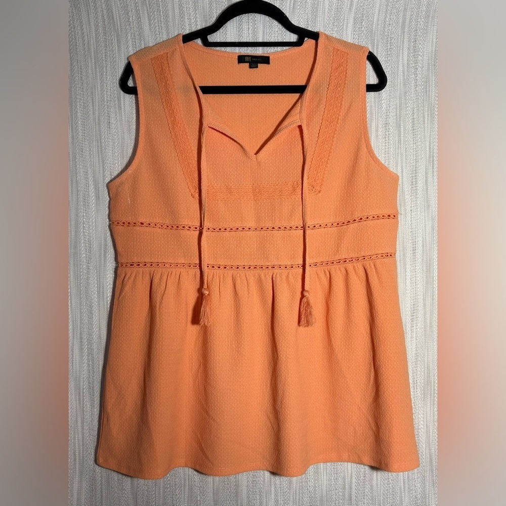 Frye Peach Sleeveless Blouse